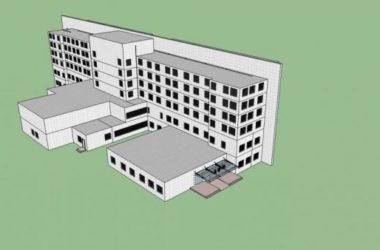 Modern Multi-Story Hospital Model in SketchUp: Contemporary Medical Architecture Design-BIM WORLD