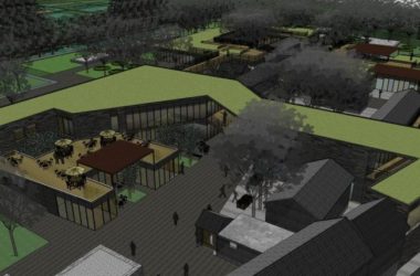 Modern Community Center Business Model in SketchUp-BIM WORLD