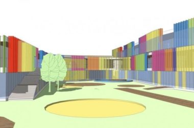 Modern Colorful Kindergarten and School Architecture | SketchUp School Model-BIM WORLD