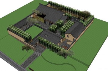 SketchUp Business Model: Chinese-Style Farmhouse for Commercial Architecture-BIM WORLD