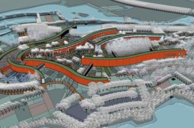 Modern Waterfront Landscape Design in SketchUp-BIM WORLD