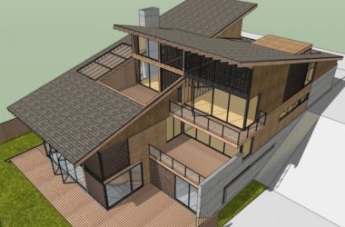 SketchUp Multi-Story Residential Model | Modern Chinese-Inspired Home Design-BIM WORLD