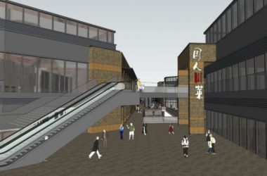 SketchUp Business Model: Modern Multi-Story Commercial Street Design-BIM WORLD