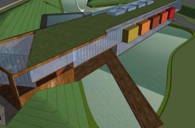 SketchUp Business Model: Modern Exhibition Center with Commercial, Entertainment, and Leisure Facilities-BIM WORLD