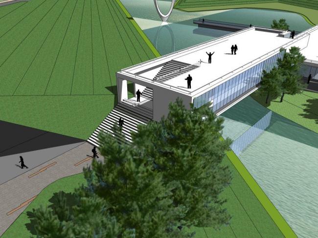 SketchUp Cultural Model: Modern Exhibition Center and Hall Design
