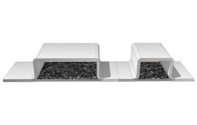 SketchUp Material Model: Outdoor Stool and Seating Design