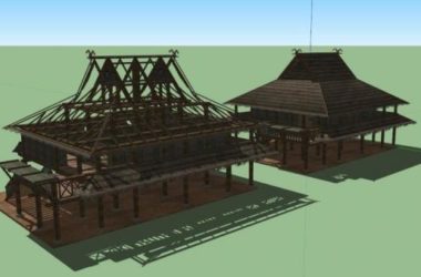 SketchUp Hotel Model: Ethnic-Style Homestay and Boutique Hotel Designs-BIM WORLD