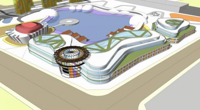 Modern Commercial Complex Design in SketchUp