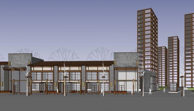 SketchUp Business Model: Exploring Street-Side Commerce with a Modern Chinese Twist