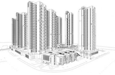 SketchUp Residential Model: Modern High-Rise Complex in New River Delta-BIM WORLD
