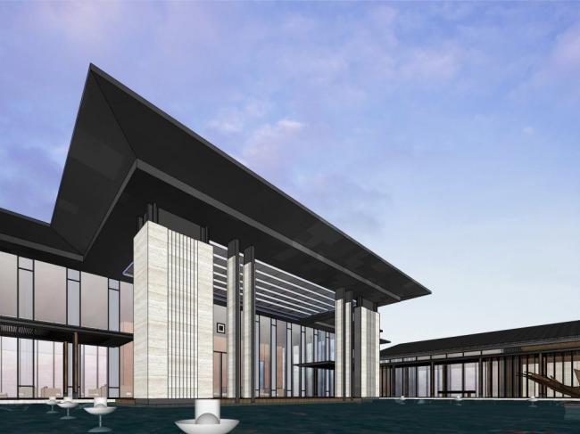 SketchUp Business Model: Designing a New Chinese-Style Sales Office