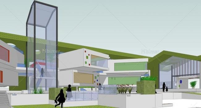 Modern Kindergarten and School Architecture | SketchUp School Model