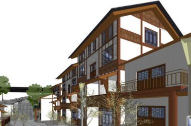 SketchUp Hotel Model Featuring Ethnic Stilted Buildings and New Chinese-Style Complexes in Mountainous Areas-BIM WORLD