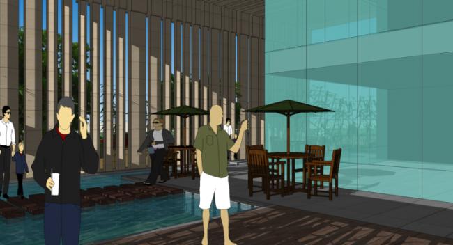 SketchUp Business Model: Modern Luxury Mansion Project in Beijing – Wanliu Academy Sales Office & Clubhouse