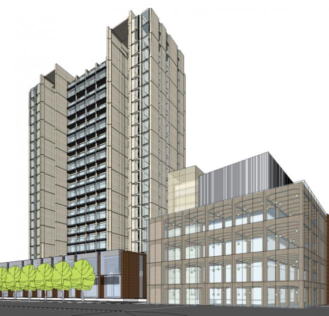 Designing a Modern Urban Complex: High-Rise Apartments and Commercial Buildings in SketchUp