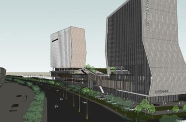 SketchUp Complex Model: Multi-Story Modern High-Rise Mixed-Use Commercial Building-BIM WORLD