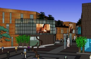 SketchUp Business Models: Multi-Story Commercial Streets in Block, Island, and Modern Styles-BIM WORLD