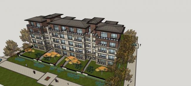 SketchUp Residential Models: Garden Houses, Multi-Story Homes, and Grassland-Inspired Designs