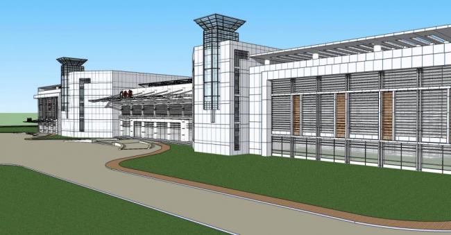 Modern Multi-Story Hospital Model with Outpatient and Medical Facilities in SketchUp
