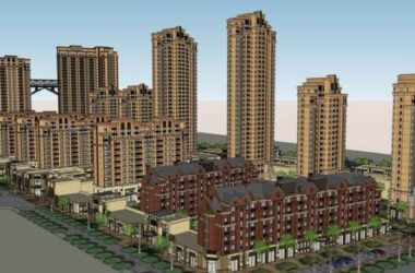 SketchUp Model of a European Neoclassical High-Rise Residential Complex-BIM WORLD