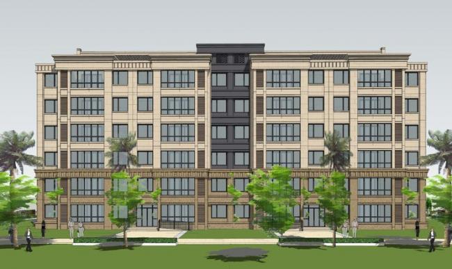 SketchUp Multi-Story Residential Building | Simplified European Style Model