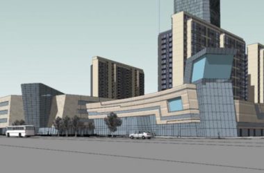 SketchUp Model of a Modern High-Rise Complex Featuring Residential, Office, and Retail Spaces-BIM WORLD