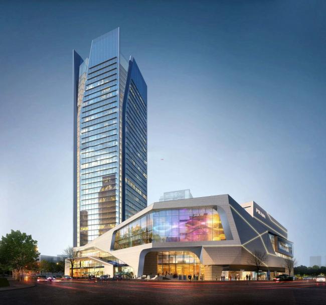 SketchUp Complex Model: Modern Super High-Rise Commercial, Hotel, and Office Tower