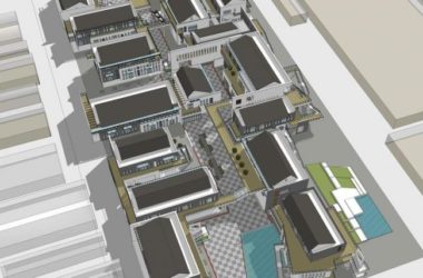 SketchUp Business Model: Transforming an Old Factory into a Modern Chinese-Style Commercial Street-BIM WORLD