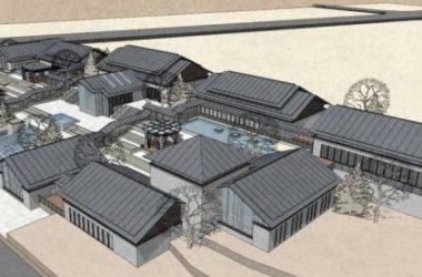 SketchUp Business Model: Designing a Chinese-Style Commercial Street-BIM WORLD
