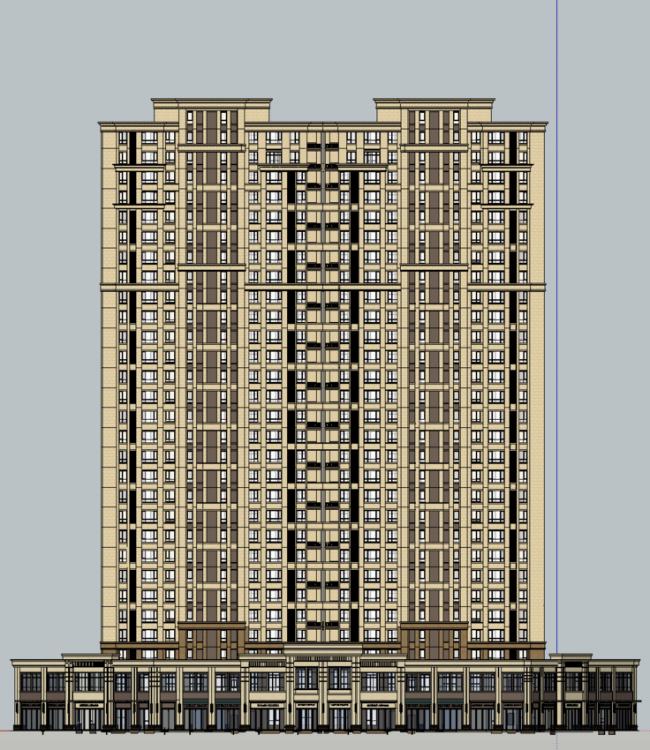 SketchUp Residential Models: High-Rise and Neoclassical Style Buildings