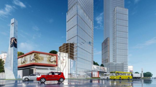 SketchUp Complex Model | Modern Super High-Rise Commercial, Office, and Hotel Tower