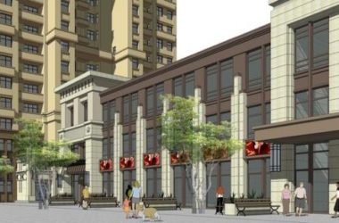 SketchUp Residential Models: Modern High-Rise Apartments and Commercial Street Buildings-BIM WORLD
