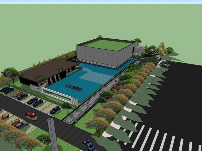 SketchUp Business Model: Designing Modern Clubhouses and Commercial Entertainment Spaces