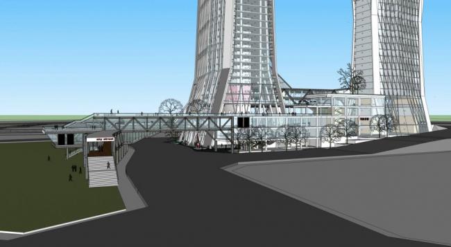 SketchUp Office Model | Modern Super High-Rise Hotel Design