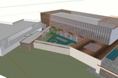 SketchUp Business Model: Modern Clubhouse Design for Commercial Buildings-BIM WORLD