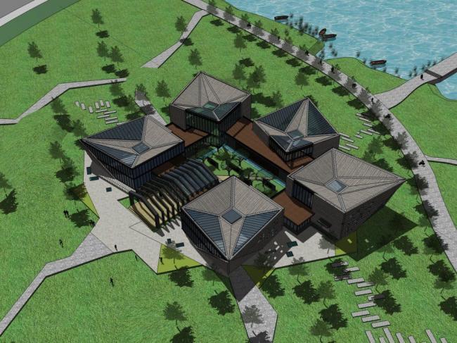 SketchUp Cultural Model: Modern Museum Architecture and Design