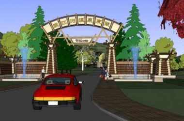 SketchUp Hotel Model: Yinjianggou Hot Spring Resort in Inner Mongolia Featuring Multi-Story Hotel and Detached Chinese-Style Villas-BIM WORLD