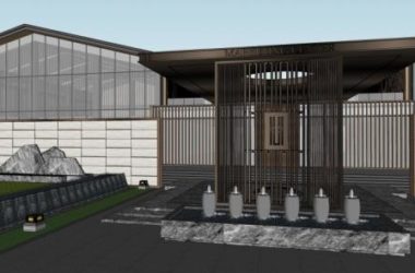 SketchUp Business Model: Modern Sales Office Design for Commercial Buildings-BIM WORLD