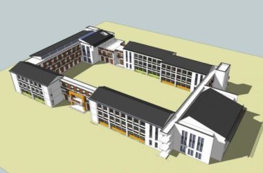 Multi-Story School Design: Teaching Building in Modern Chinese Architectural Style-BIM WORLD