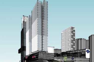 SketchUp Complex Model | Modern Super High-Rise Commercial Office and Hotel Building-BIM WORLD