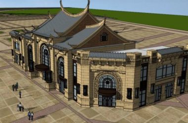 SketchUp Business Model: Classical Multi-Story Commercial Building Design-BIM WORLD
