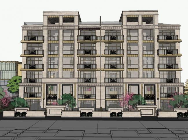 Modern Multi-Story Residential Building Model in SketchUp