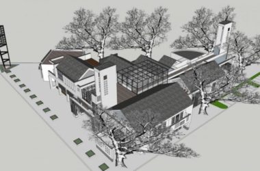 SketchUp Business Model: Multi-Story Clubhouse in New Chinese Style Commercial Architecture-BIM WORLD