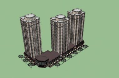 SketchUp Residential Models: High-Rise Buildings, Neighborhoods, Commercial Podiums, and Classic-Style Homes-BIM WORLD
