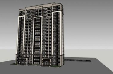 SketchUp Residential Models: High-Rise Chinese-Style Apartment Buildings-BIM WORLD