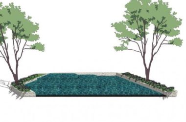 Modern Landscape Design with Water Features in SketchUp-BIM WORLD