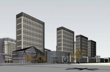 Modern High-Rise Office Buildings, Hotels, Shopping Malls, and Commercial Podiums SketchUp Model-BIM WORLD