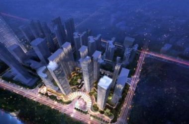 SketchUp Model of a Modern Super High-Rise Commercial Complex with Offices and Hotel-BIM WORLD
