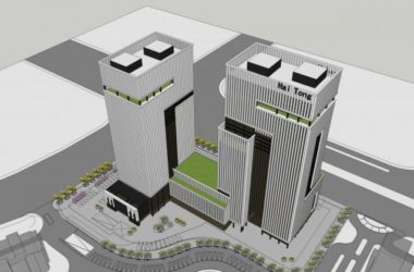 Modern High-Rise Office Building with Hotel and Commercial Podium | SketchUp Model-BIM WORLD