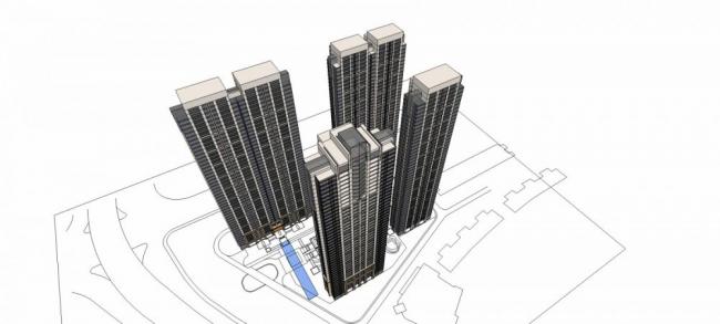 Modern High-Rise Residential Neighborhoods | SketchUp Architectural Models